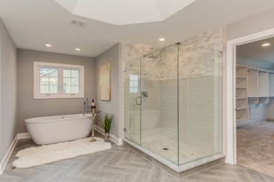 Contemporary Shower with Glass Enclosure